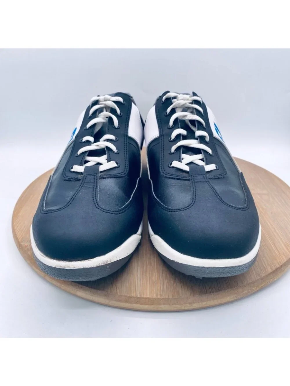 Footjoy Golf Shoes Mens 11 Black Leather GreenJoys Spikeless Sporty Sneakers